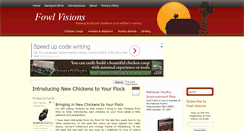 Desktop Screenshot of fowlvisions.com