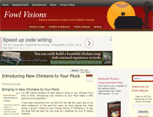 Tablet Screenshot of fowlvisions.com